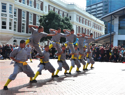 嵩山少林寺武术学校国外慰问演出